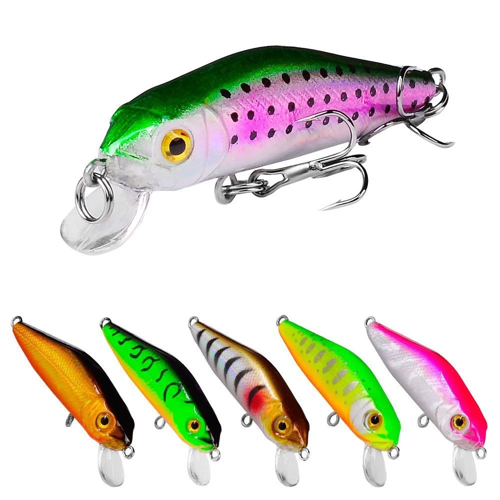 Minnow Fishing Lures Accesorios Isca Artificial Weights 4.7g 62mm Floating  Baits Topwater Wobblers De Pesca For Blackfish Leurre