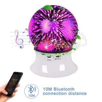 

USB Wireless LED Night Lights Smart Creative Bluetooth Speakers Multi-Function Bass Aromatherapy Adjustable Color Night Light