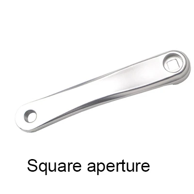 Silver Square MTB велосипедный Кривошип из алюминиевого сплава 170 мм Левый велосипед Square квадратное отверстие алмазное отверстие MTB Кривошип велосипеда аксессуары - Цвет: Silver Square