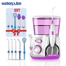 Водный Пульс V300 водный Флоссер 800 мл водный бак электрический ирригатор для полости рта с 10 струйными наконечниками зубная нить для ухода за полостью рта для семьи