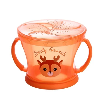 

Baby food storage container, non-spillage, orange