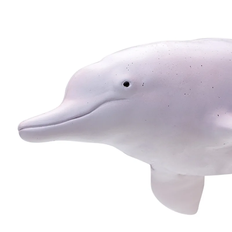 

Recur Soft Silcone Animal Model 16105 Chinese White Dolphin Model Water Toys