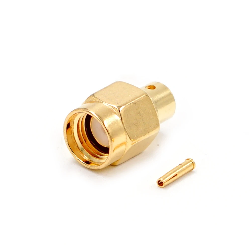 10 stücke SMA RF Stecker RP-SMA Männlichen Jack Stecker Zentrum Lot Halbstarre Für RG402 – Detail 2