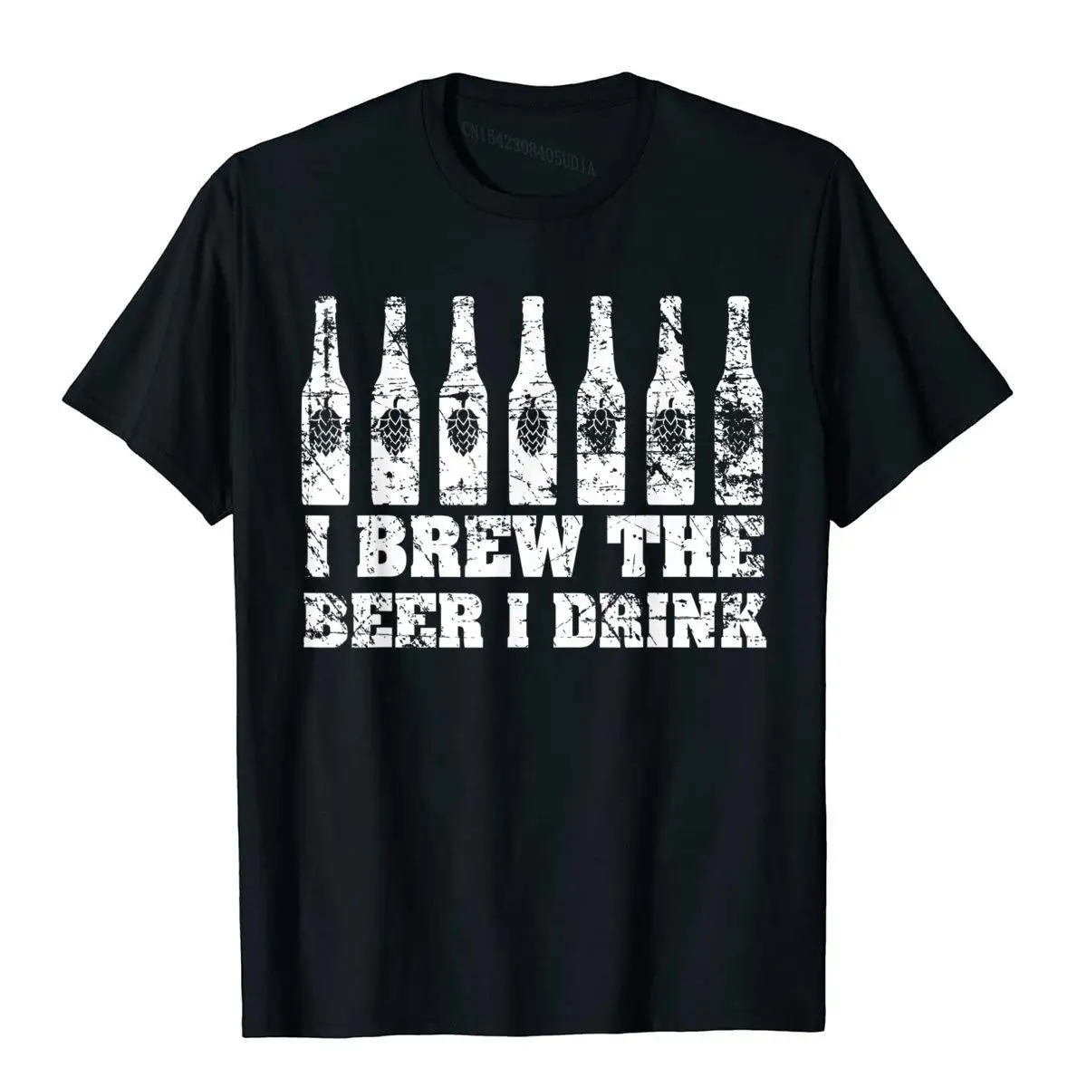 I Brew the Beer I Drink Shirt 2 Funny Hops Home Craft Gift__A10562black