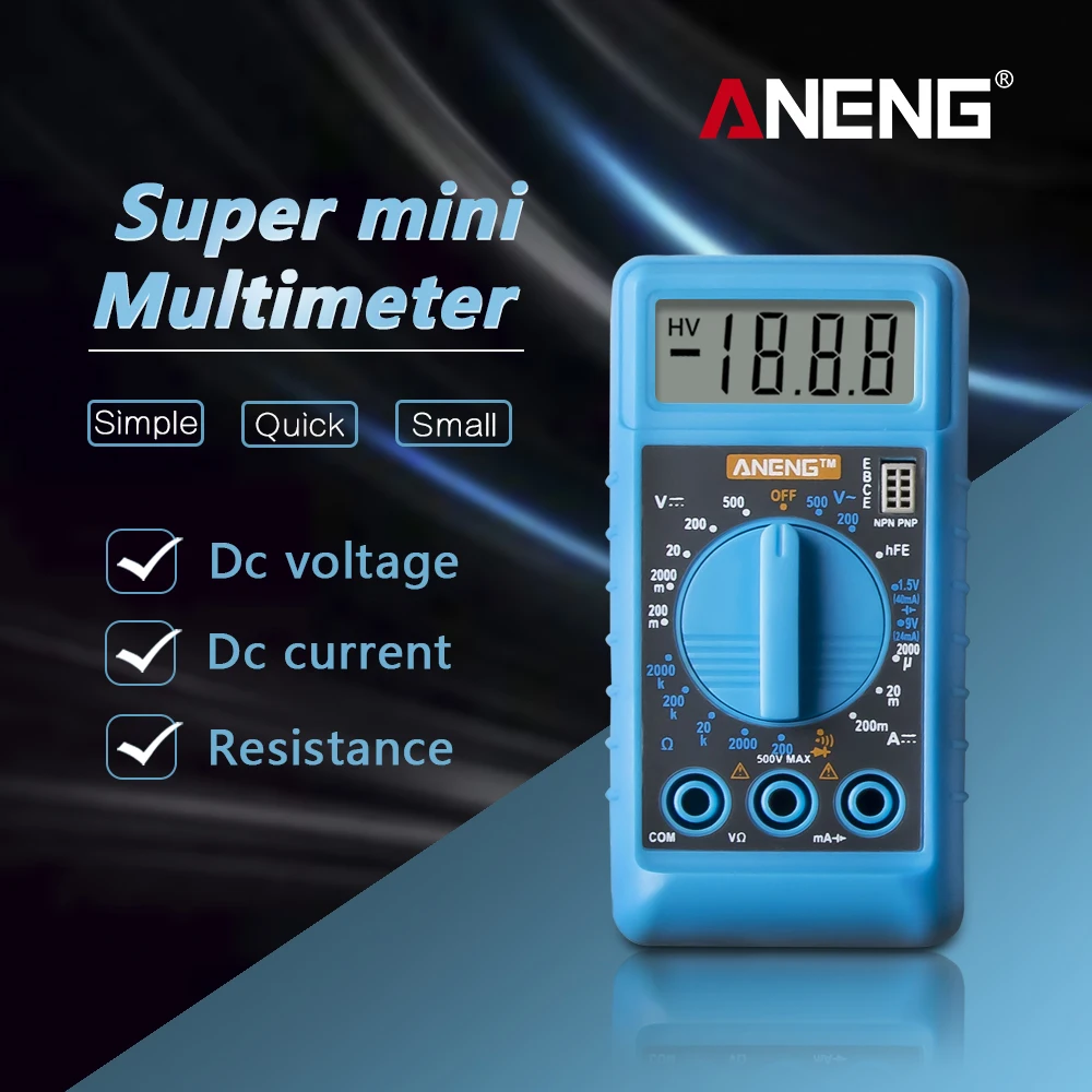 ANENG мультиметр цифровой мини тестер multimeter esr метр мультиметры транзистор тестер Мультиметр мултиметр multimetr dc dc digital multimeter tester тестер транзисторов тестор esr meter тестеры амперметр мультимитр