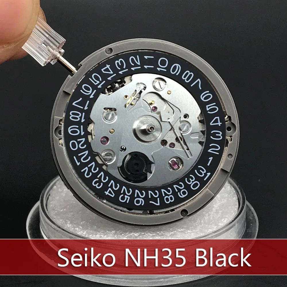 Genuine Seiko NH35 Watch Movement Black Datewheel Automatic Mechanical  Clock Movement Watchmakers Replace Accessories Japan Made|Dụng cụ & Bộ sửa  chữa| - AliExpress