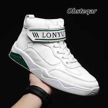 

Four seasons high-top casual shoes Korean single shoes white shoes student shoes trend shoes sports shoes comfortable flat shoes