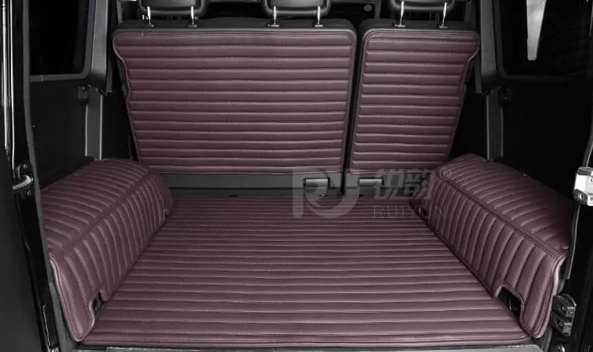 Роскошный Коврик для багажника автомобиля, 5 шт., для Mercedes Benz G350 disel, ковровое покрытие, внутренние коврики, кожаный коврик, автомобильный стиль