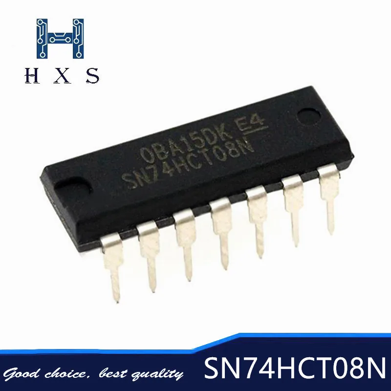 10 шт. 74HCT08 74HCT08N DIP 14 SN74HCT08N SN74HCT08 DIP14 Новый и оригинальный|Импульсный источник