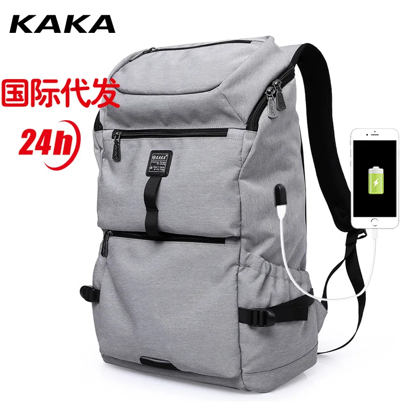 

New Style European And American Minimalist Oxford Computer Backpack Students Science And Technology School Bag Light Men's Bag C