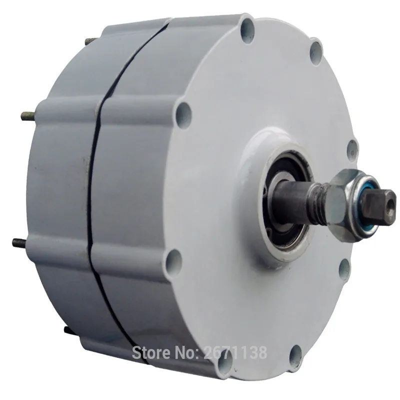 

free shipping 500w 600W 12V 24V 48v Permanent Magnet Generator AC Alternator for Vertical Horizontal Wind Turbine Wind Generator