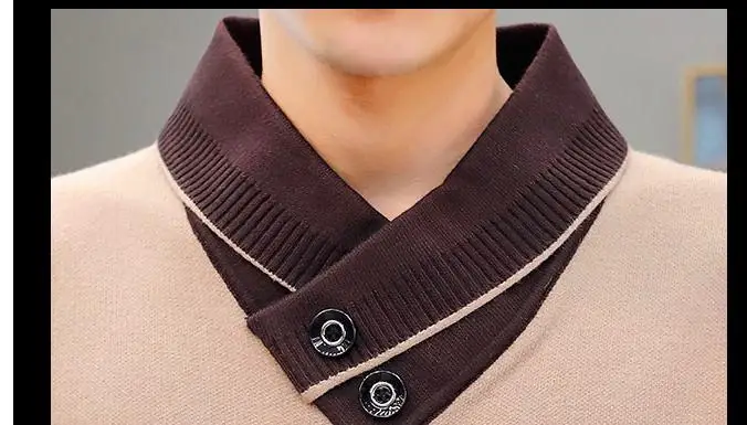 Men's in winter with New style fashion Long sleeve Set head Sweater coat
