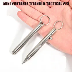 Mini stylo tactique Portable en titane, multifonction, autodéfense, Business, brise verre d'urgence, outil EDC, cadeau 