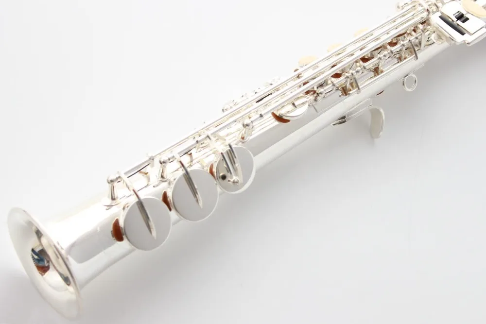 Музыкальный Fancier-клуб сопрано саксофон Ссылка 54 серебрение b-плоский сопрано Sax R54 с Чехол мундштук камышовый шейный