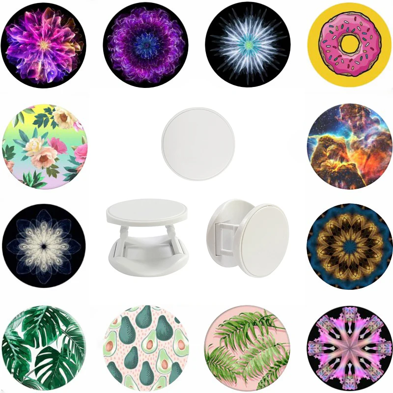 Универсальный попсокет держатель для телефона в виде пончика с круглым