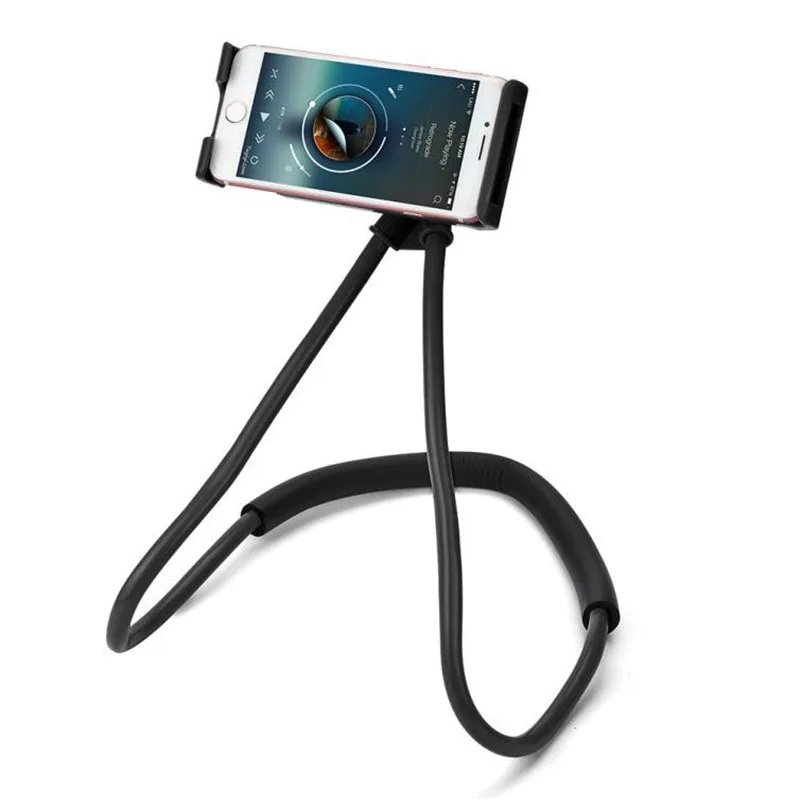 New Universal Lazy Bracket Phone Selfie Holder Snake-like Neck Bed Mount Anti-skid 360 Degree Rotation Flexible Stand New