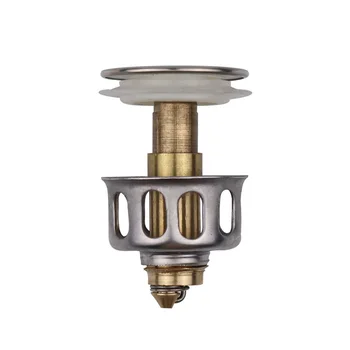 

Wash Basin Bounce Drain Filter Sink Drain Vanity Stopper Bathroom Accessories Bathtub Plug Trap Hair Catcher Faucet Universal