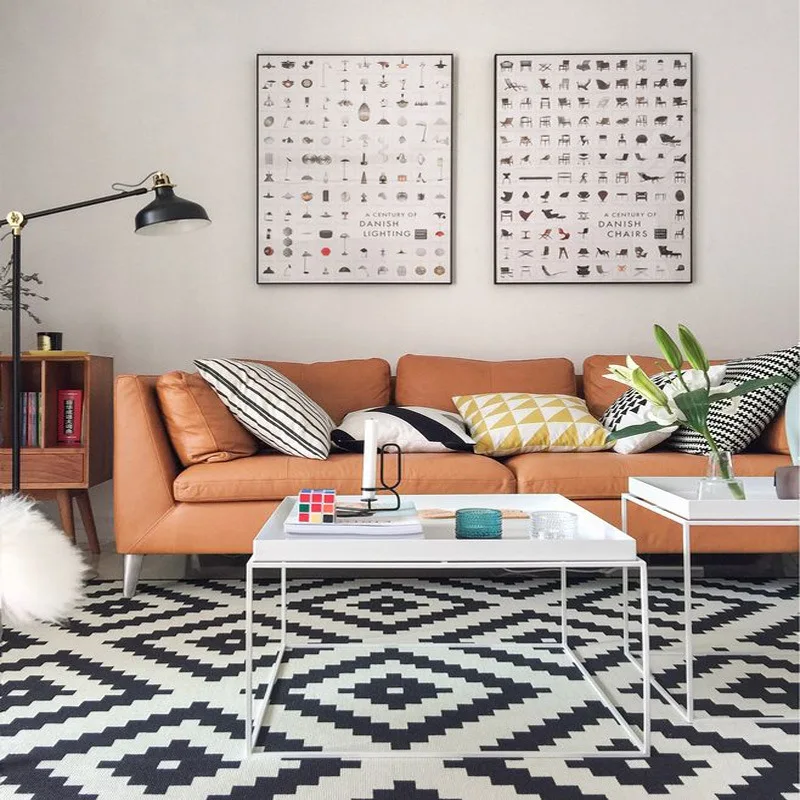 White And Black Carpets For Living Room Polyester Area Rugs Home Carpet Floor Door Mat Bedroom Rugs For Living Room Delicate Mat White And Black Carpets For Living Room Polyester Area Rugs Home Carpet Floor Door Mat Bedroom Rugs For Living Room Delicate Mat