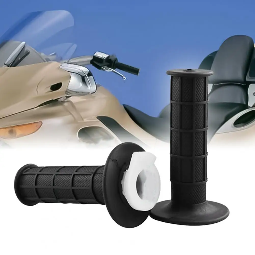 

50% Hot Sales 1 Pair Professional 30mm Replacement Throttle Accelerator Handlebars Hand Grip with Twist Cable for Motorcycle