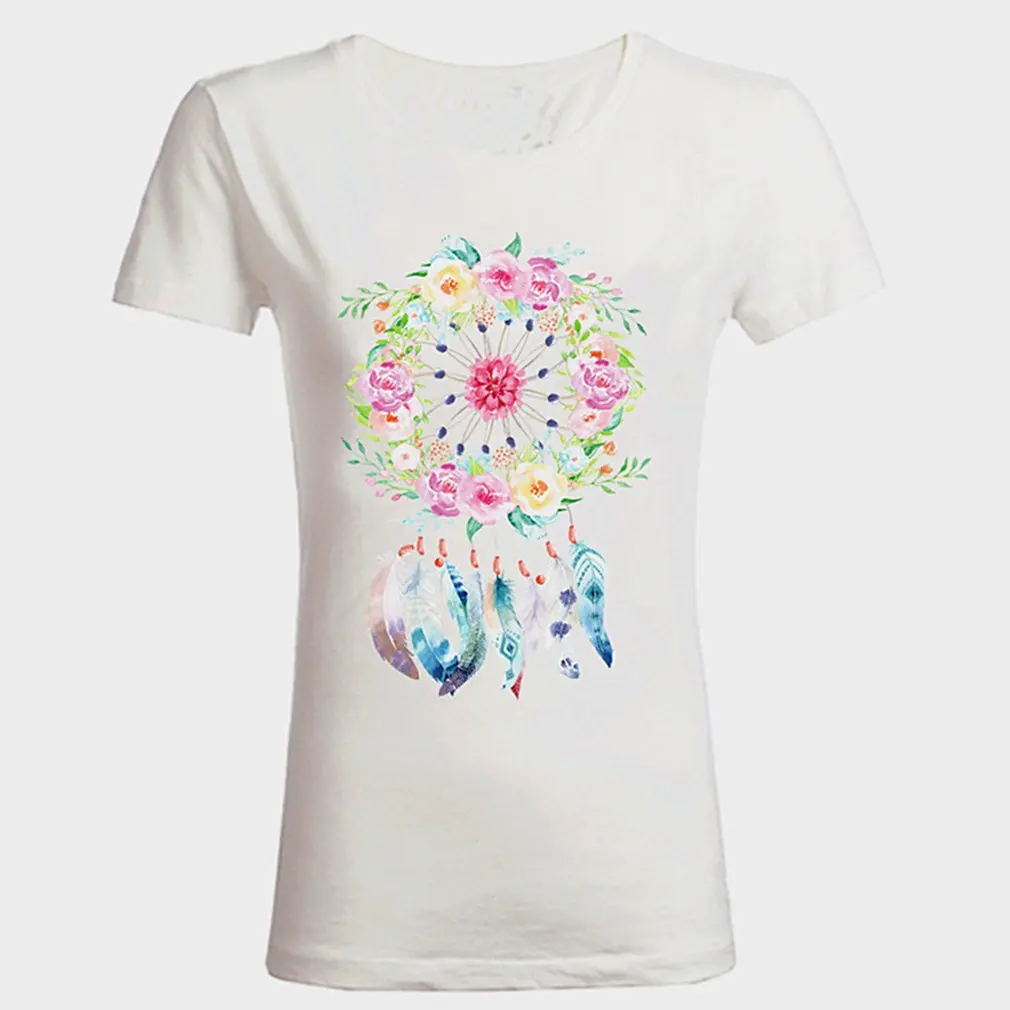 Fashionable DIY 3D Dreamcatcher Pattern T-shirt Press Heat Transfer Sticker Washable Iron On Applique For T-shirt Decoration