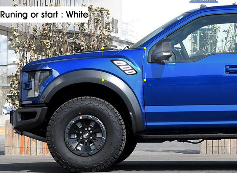 Sanvi 2 шт. Автомобильная фара крыла для ford Raptor F150 светодиодный световой сигнал дневного света