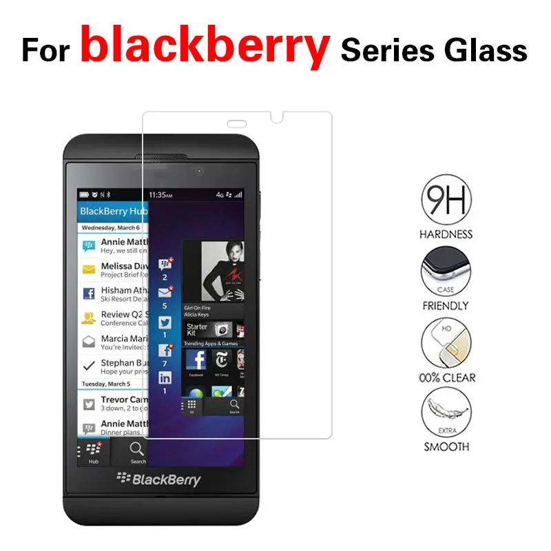 Temperato Film Di Vetro Per Blackberry Z10 Z30 Z50 Q30 Passare Sport Pellicola Della Protezione Dello Schermo Anteriore Trasparente Della Copertura De