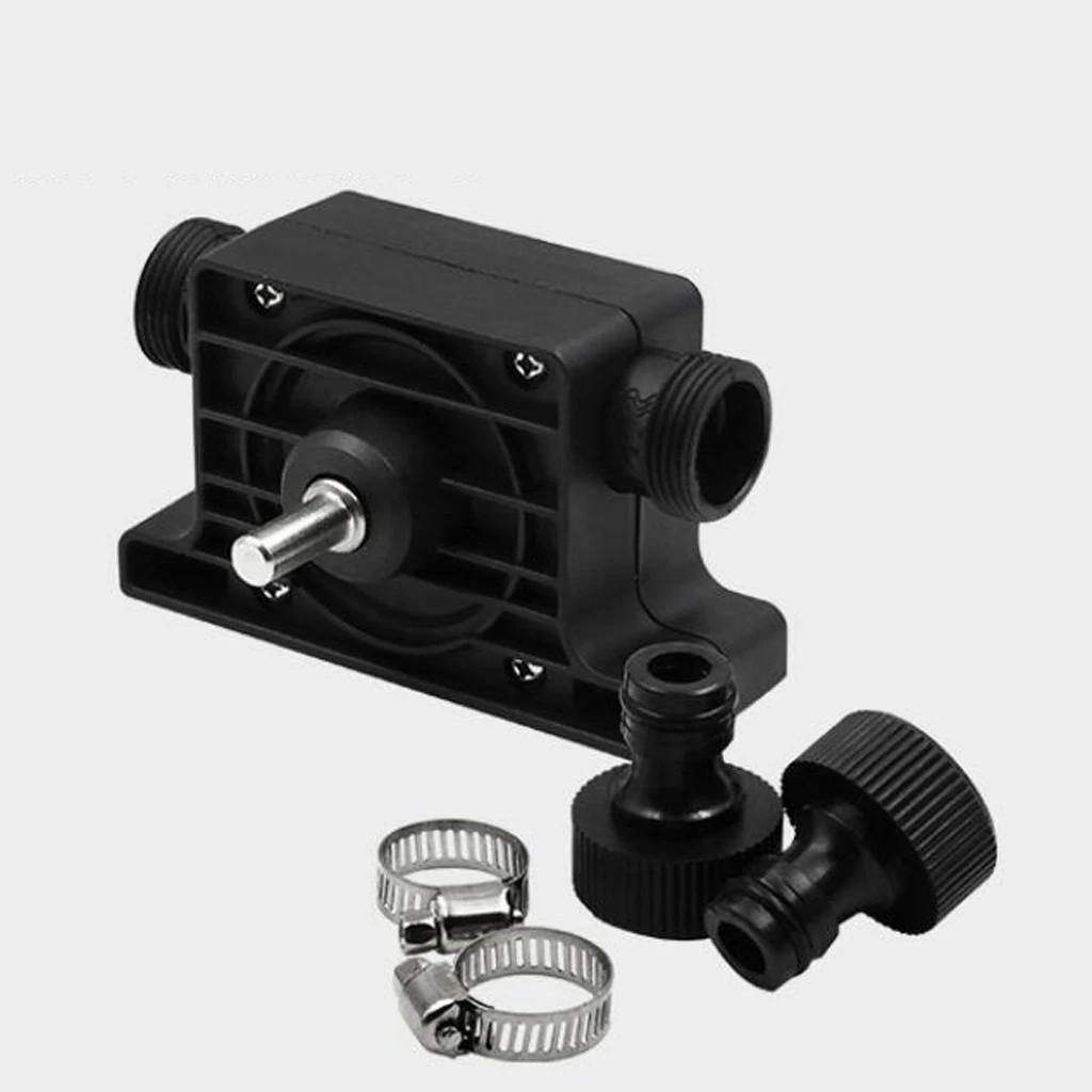 8mm Shank Mini Self-Priming Hand Electric Drill Water Pump Portable Power Tools with Hose Clamps and Connector