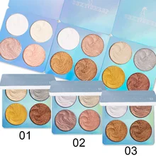 Sexysheep хайлайтер, пудра, палитра, 3 цвета, для лица, бронзер, осветитель, высокий блеск, мерцающий порошок, ремонт, паллет, макияж, косметика