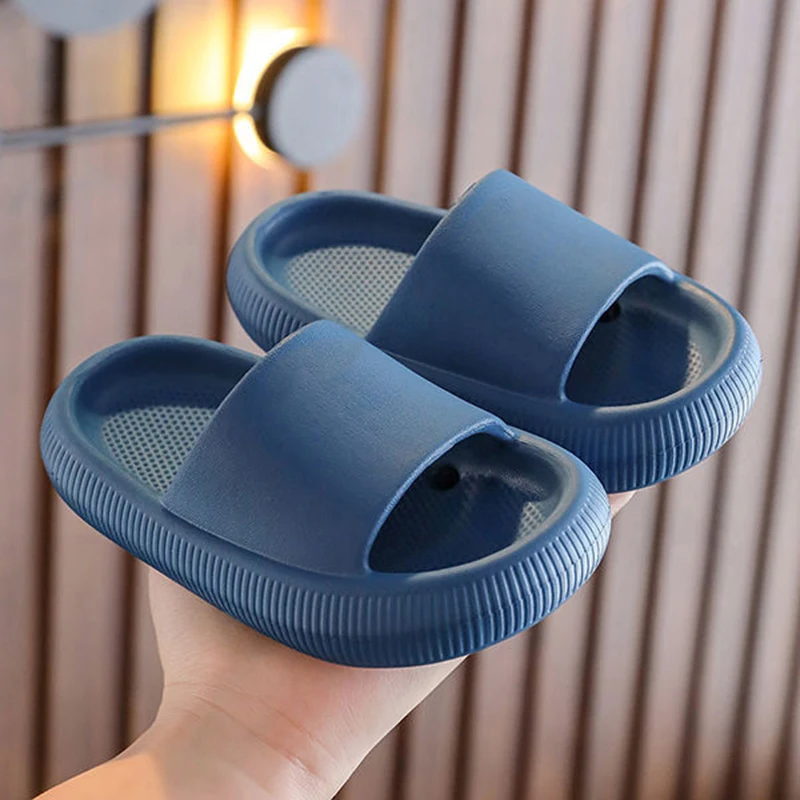 Boys Girls Fashion Anti-Slip Sandals EVA Soft Bathroom Slippers Children Kid Toddler Shoes Lightweight Slip-On girl princess shoes