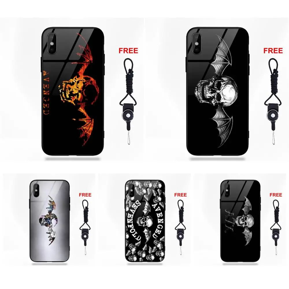 Avenged семифолд логотип закаленное стекло стиль для huawei Honor 7X P20 Lite mate 10 Pro Redmi 5 Note 5A 6 для Galaxy S8 S9 Plus