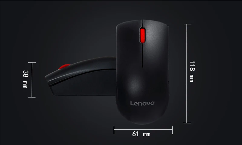 Lenovo оригинальная мышь M120Pro Беспроводная оптическая мышь с 1000 dpi красным резиновым роликом для домашнего офиса для настольного ноутбука ПК