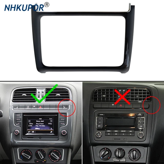 Operation Polovw Polo 2014-2017 2 Din Car Radio Fascia Panel - Abs  Seamless Installation