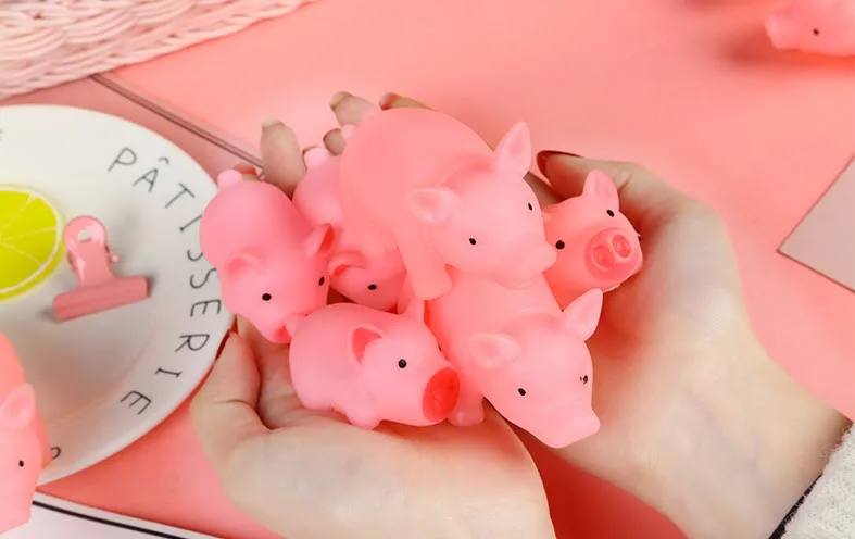 Милая свинья игрушки для ванной caroon игрушечная свинка для детей