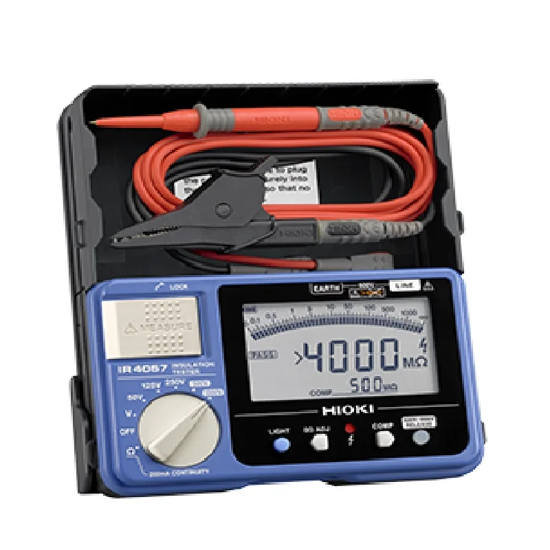 

HIOKI IR4057-20 5-Range 50 to 1000V Digital Insulation Resistance Tester Reading Stability in High-speed Digital Format