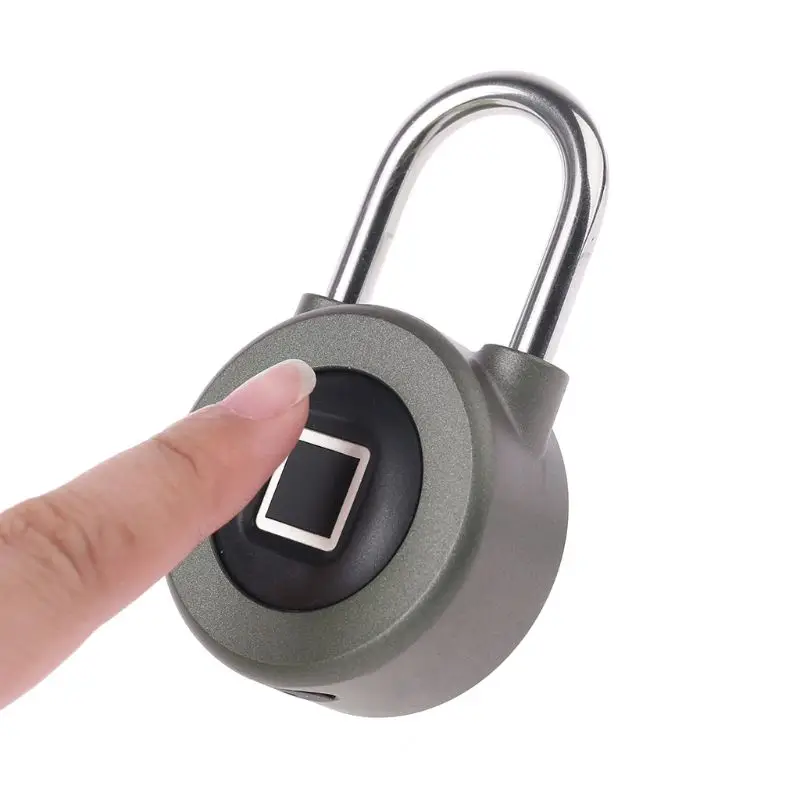 

OOTDTY 1PC Fingerprint Intelligent Electric Lock Waterproof APP Bluetooth Smart Padlock Secure Door Locks For Android/IOS