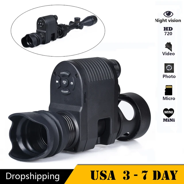 $US $141.06 Megaorei 3 Hunting Night Vision Scope Monocular Video Infrared IR Camera for Riflescope Optical Sight MINI Hunting Camera