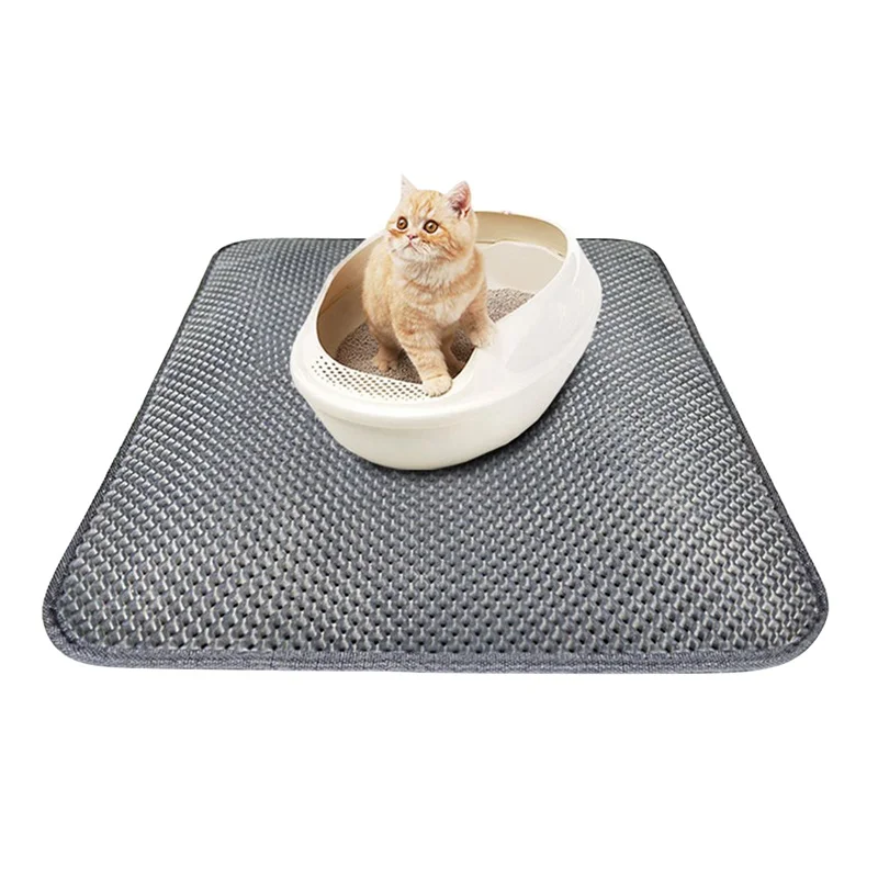 Pet кошачий ящик для мусора колодки гнездо клетка двухслойный Водонепроницаемый Анти-всплеск подстилка для кошки постельные принадлежности дверной коврик легко очистить рассеивание управление