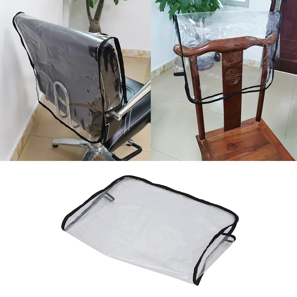 Hairdressing Barber Chair Back Cover Salon Spa Professional Plastic Clear Covers Barber Beauty Salon Chair Protective Cover
