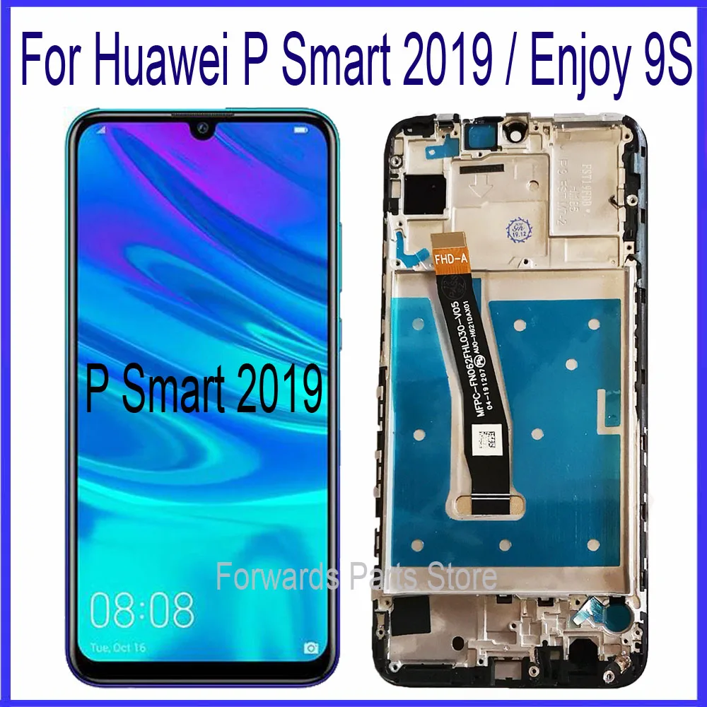 ЖК дисплей enjoy 9S с сенсорным экраном и рамкой в сборе для Huawei P Smart 2019|Экраны