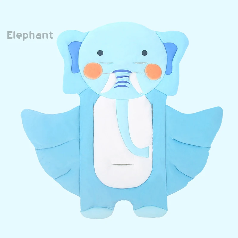 elephant Подушечка Для сиденья детской коляски утолщенная набивка Uniersal мультфильм животных хлопок нескользящий коврик матрас тележка Детские аксессуары 0-36 м - Цвет: elephant