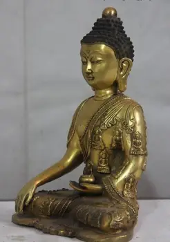 

Tibet Buddhism Copper Bronze Buddhas Sakyamuni Buddha Statue