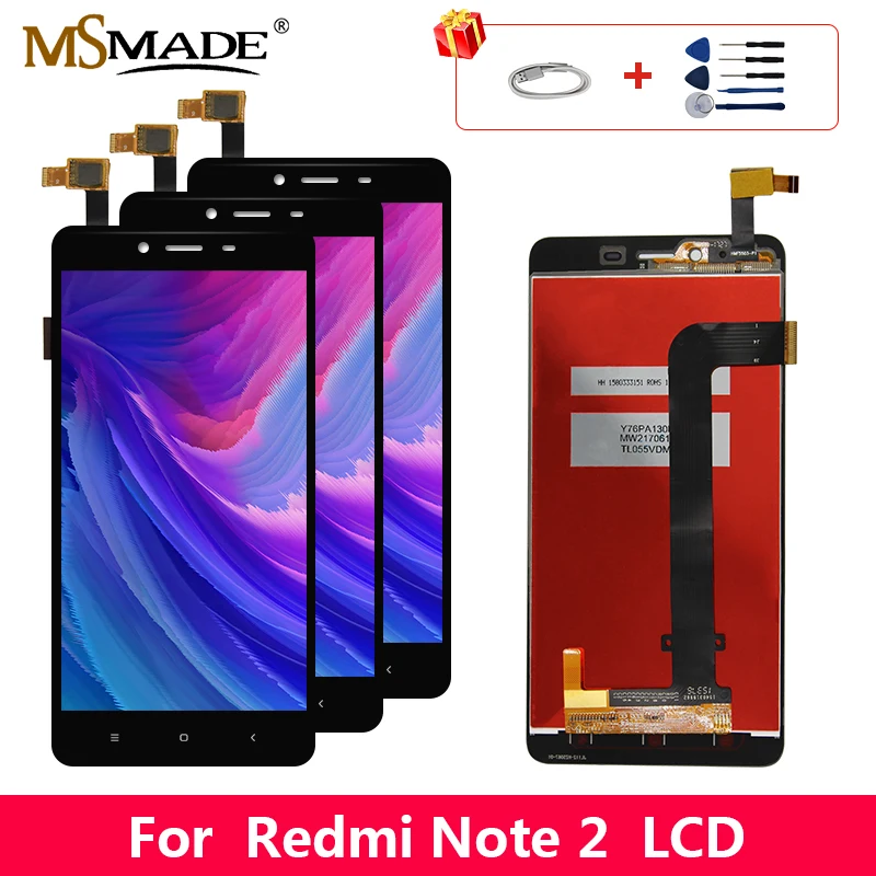 

Redmi Note 2 Display Original For Xiaomi Redmi Note 2 LCD Display Screen Touch Digitizer Replacement Assembly Parts 100% Tested