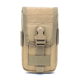Tan Тактический чехол для телефона Molle, уличная поясная сумка, Практичная поясная сумка, жилет, держатель карты, сумка, Мини Многофункциональный рюкзак для путешествий - Цвет: Tan