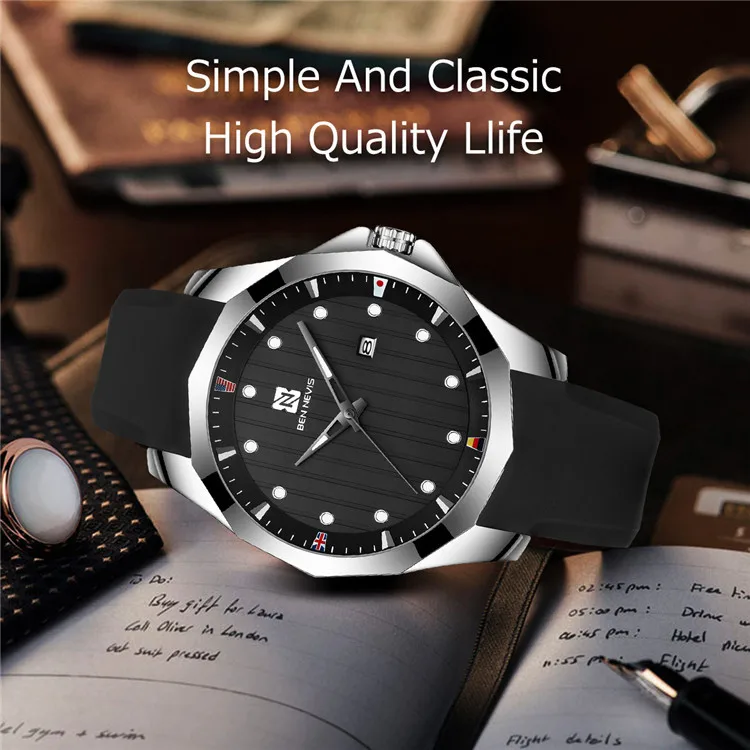 Relojes часы для мужчин BEN NEVIS модные спортивные кварцевые часы для мужчин s часы лучший бренд класса люкс Бизнес водонепроницаемые часы Relogio Masculino