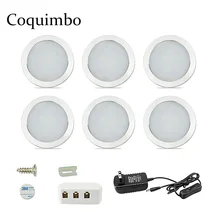 1/3/6 шт. светодиодный свет под кабинет DC12V ультра тонкий Светодиодный точечный светильник Кухня счетчик Шкаф Мебель Шкаф Кабинет ночник лампа cocina