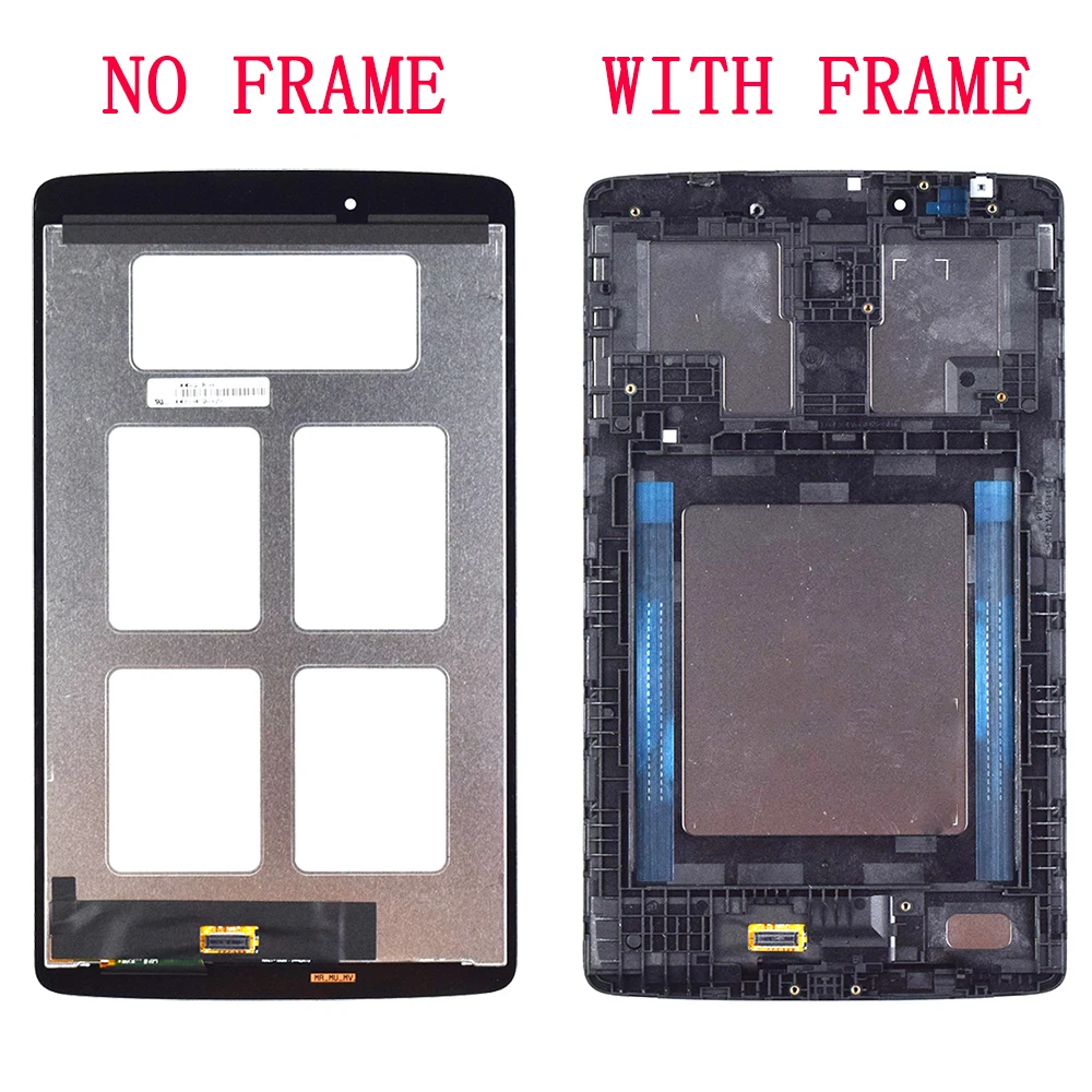 assembly with frame AAA Качество V490 V480 8,0 ''ЖК-дисплей для LG G Pad V490 V480 1280*800 ЖК-дисплей дигитайзер экран Сенсорная панель сенсор сборка G Pad - Цвет: assembly with frame