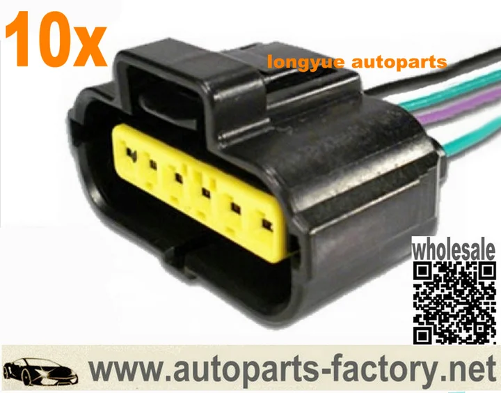 Longyue 10 шт 4 провода CONECTOR 6 VIAS SENS AR KA/FIEST ETE7773
