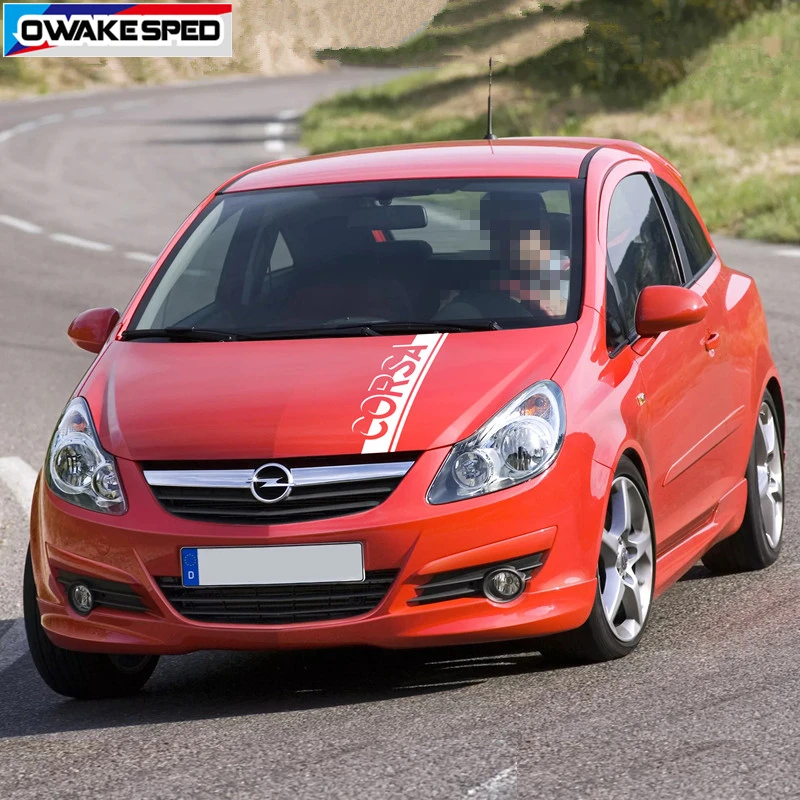 1x Streifen Aufkleber Opel Corsa Motorhaube OPC GSI Tuning in