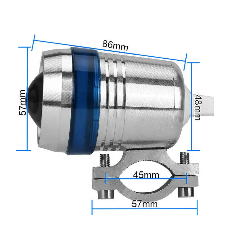 12 V-60 V мотоциклов 6000-7000K U3 светодиодный Ангел глаз головной светильник s туман Точечный светильник Запчасти