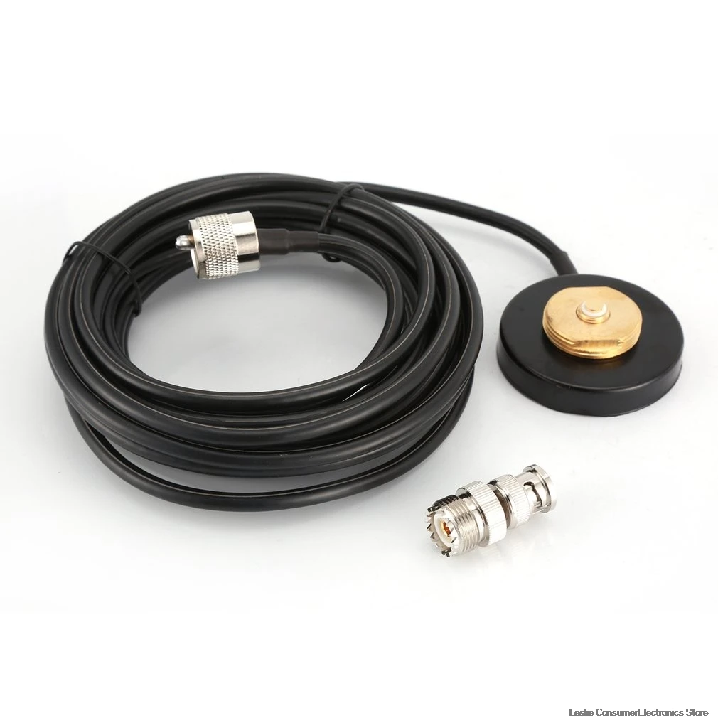 

Nmo Small Suction Cup M Male + Bnc Male To Female Adapter For Yaesu For Kenwood For Motorola Mobile Radio Antenna